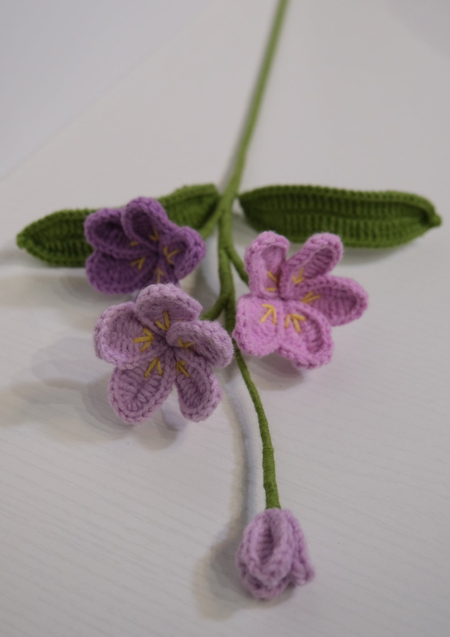 Three Headed Crochet Plumeria Flower