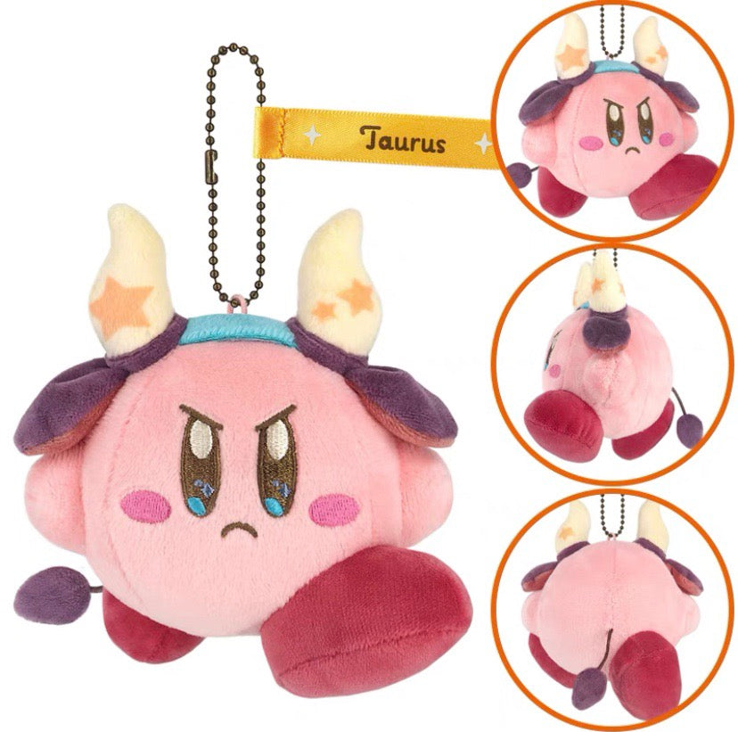 Kirby Horoscope Collection Plush Keychain, Taurus