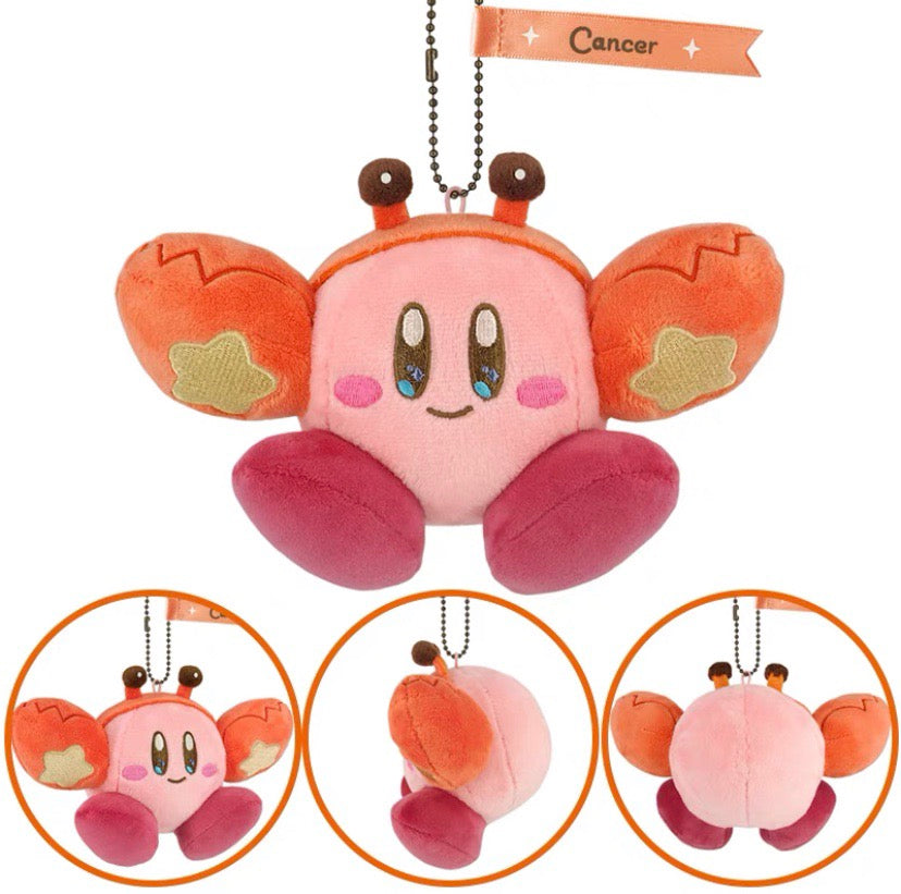 Kirby Horoscope Collection Plush Keychain, Cancer