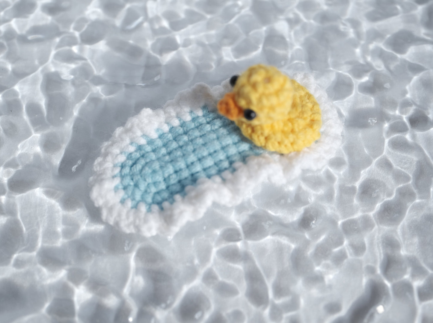 Crochet Swimming Duck Hair Clip