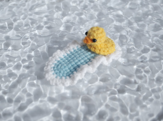 Crochet Swimming Duck Hair Clip