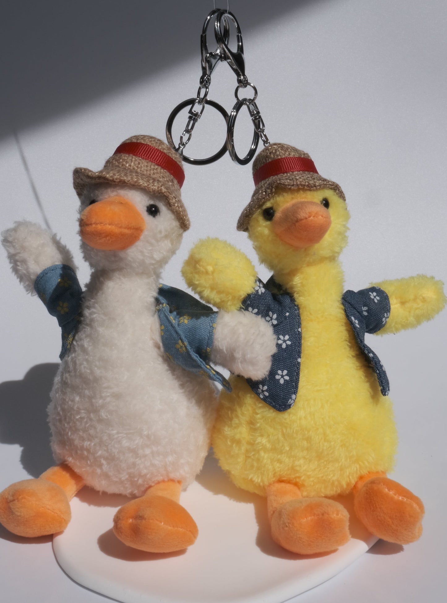 Handsome Duck Plush Keychain, Front Side