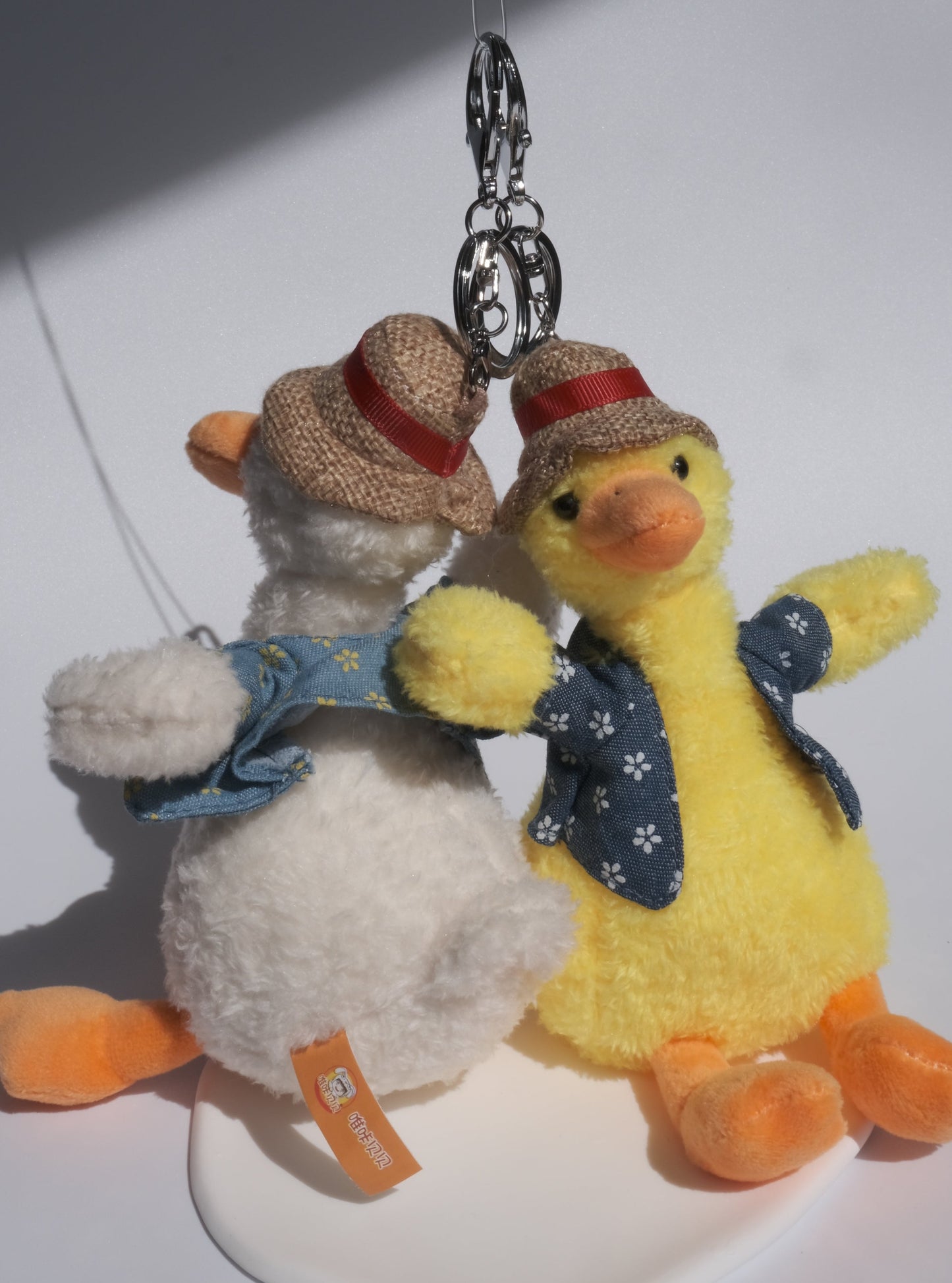 Handsome Duck Plush Keychain, Front Side