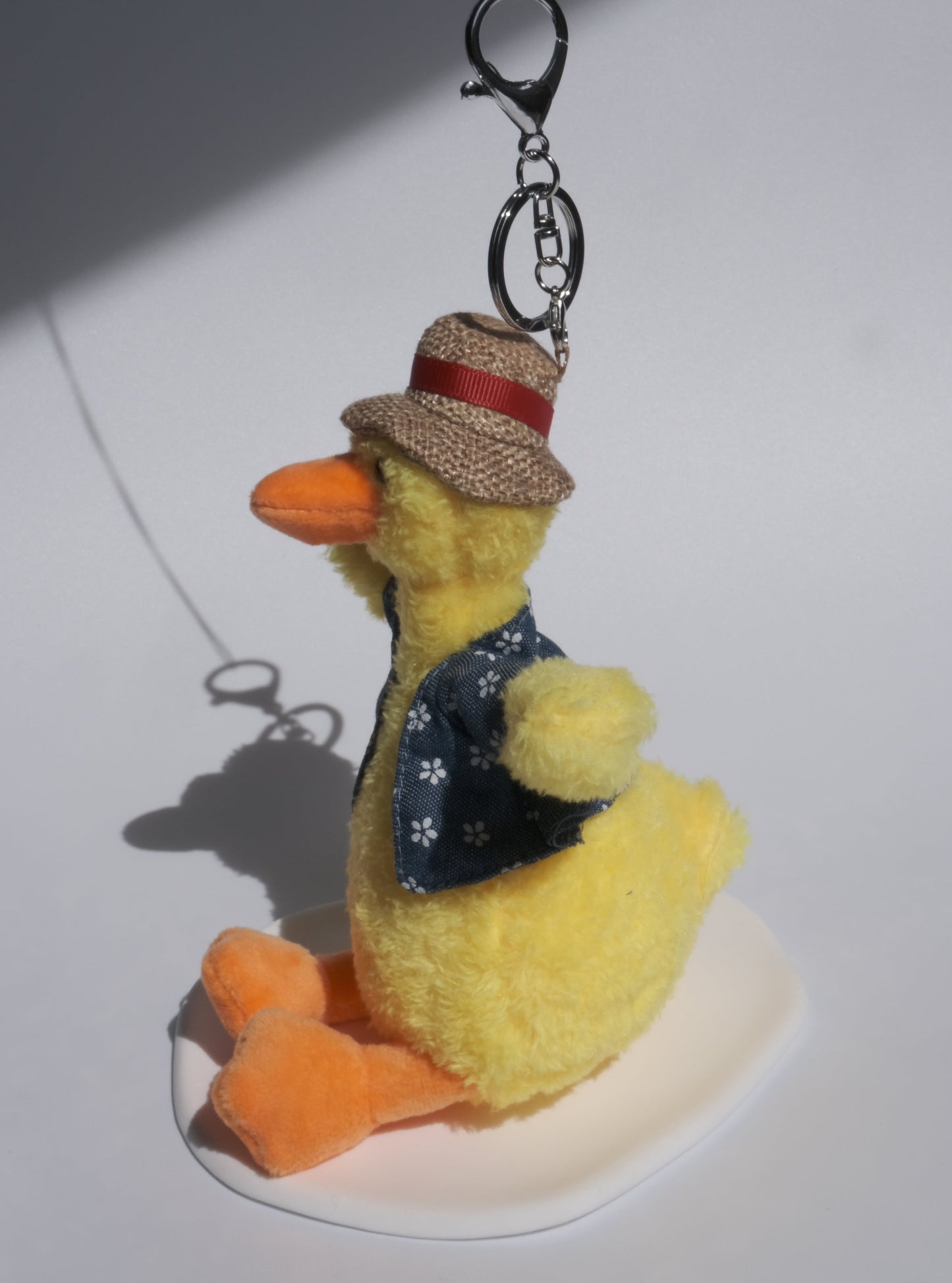 Handsome Duck Plush Keychain, Front Side