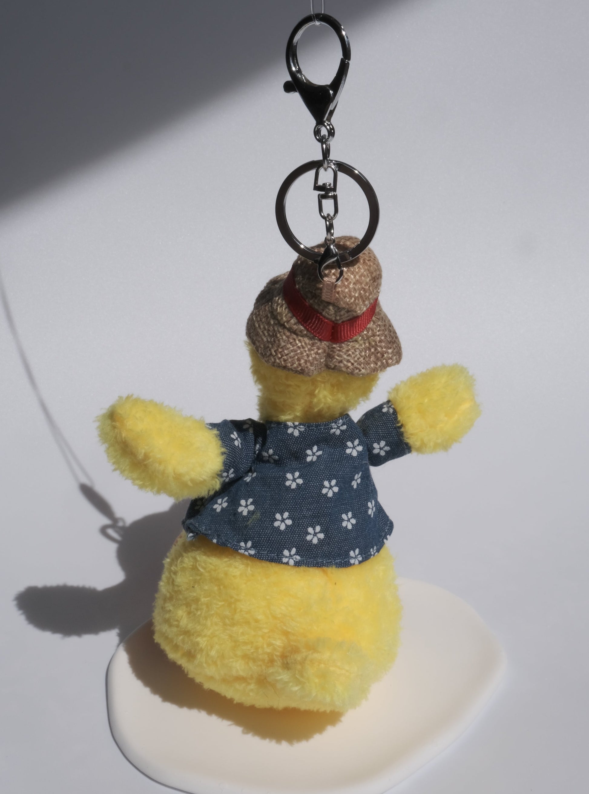 Handsome Duck Plush Keychain, Front Side