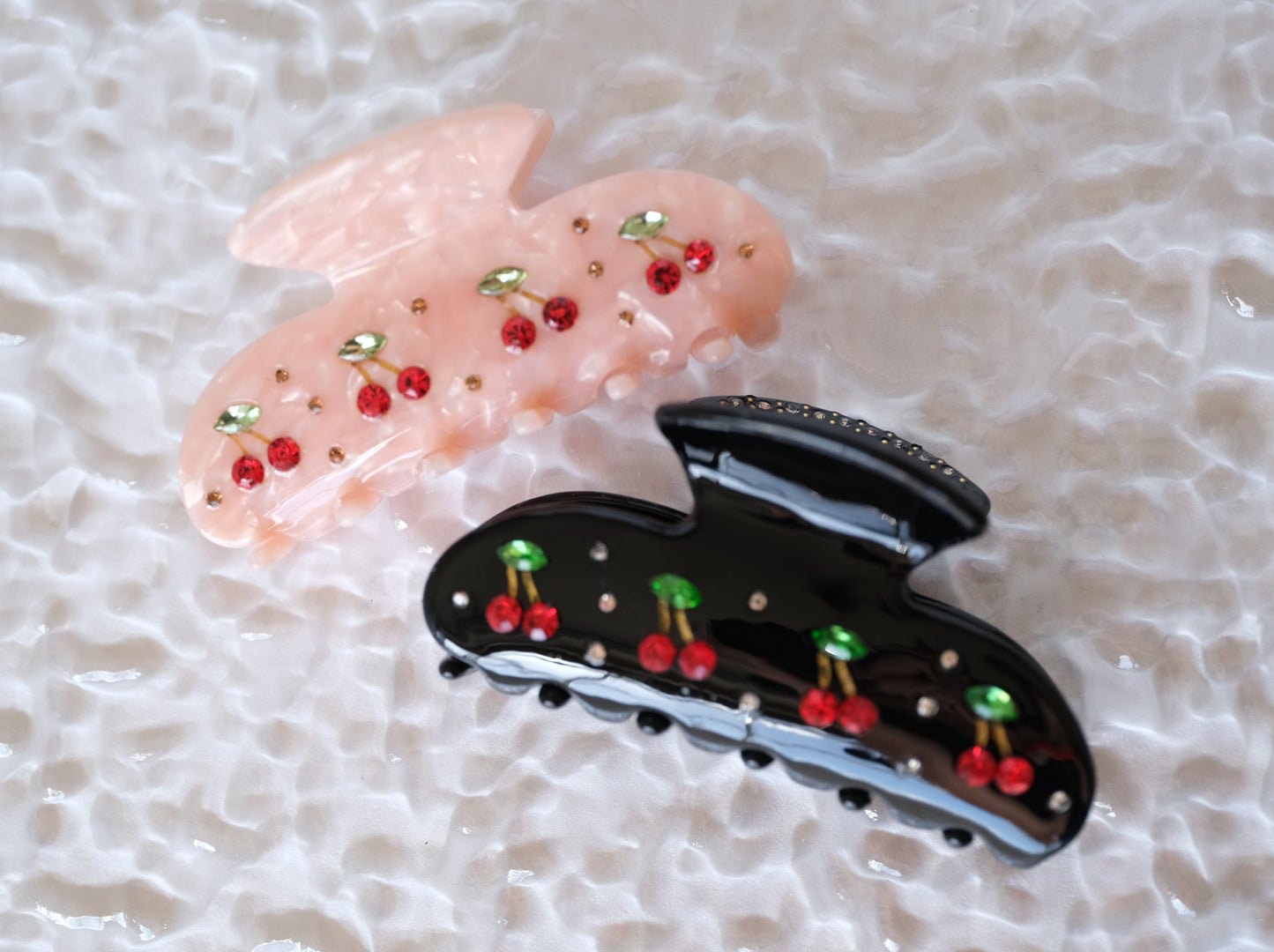 Cherry Bling Hair Claw