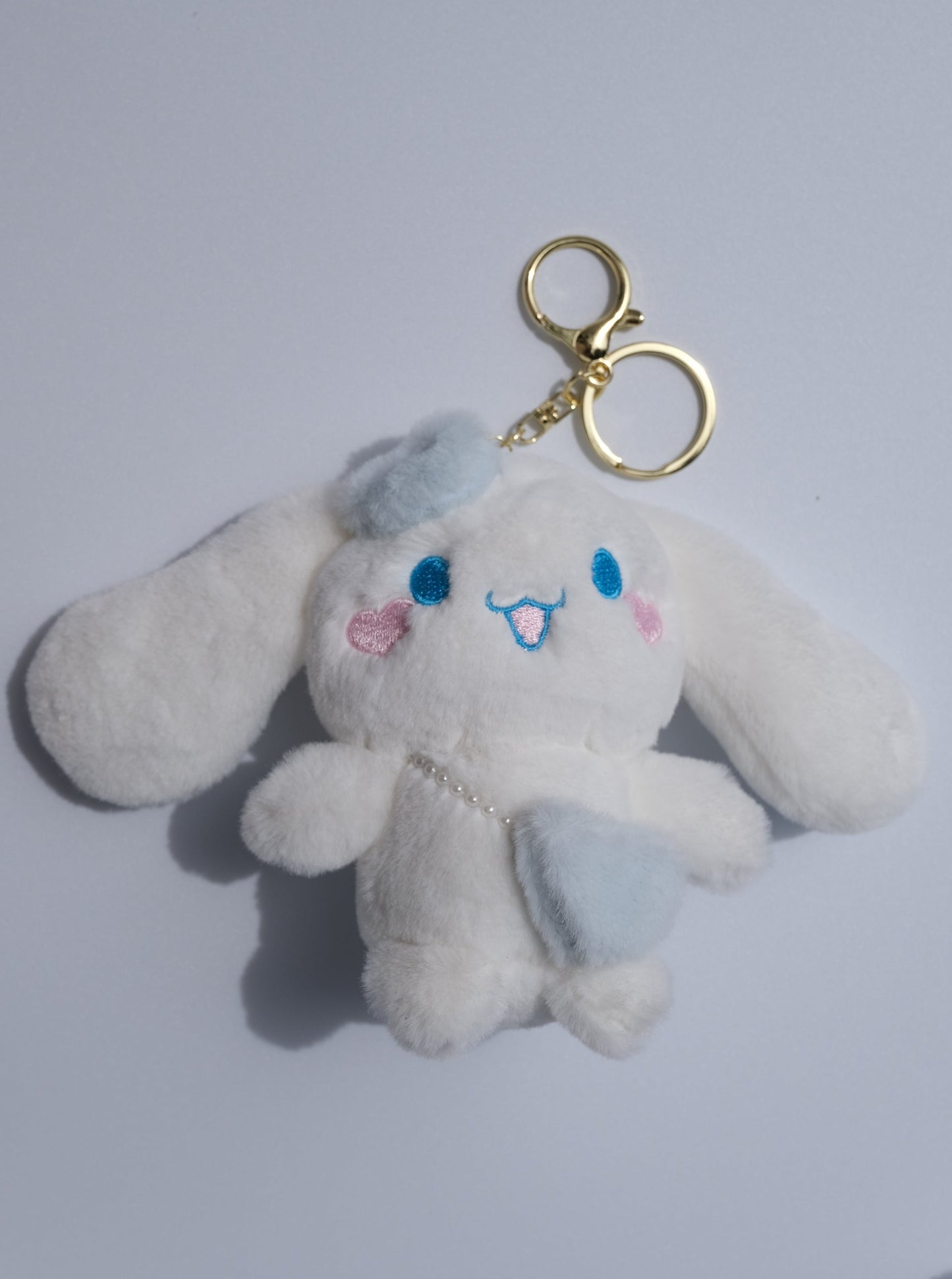 Heart Bunny Plush Keychain, Detail