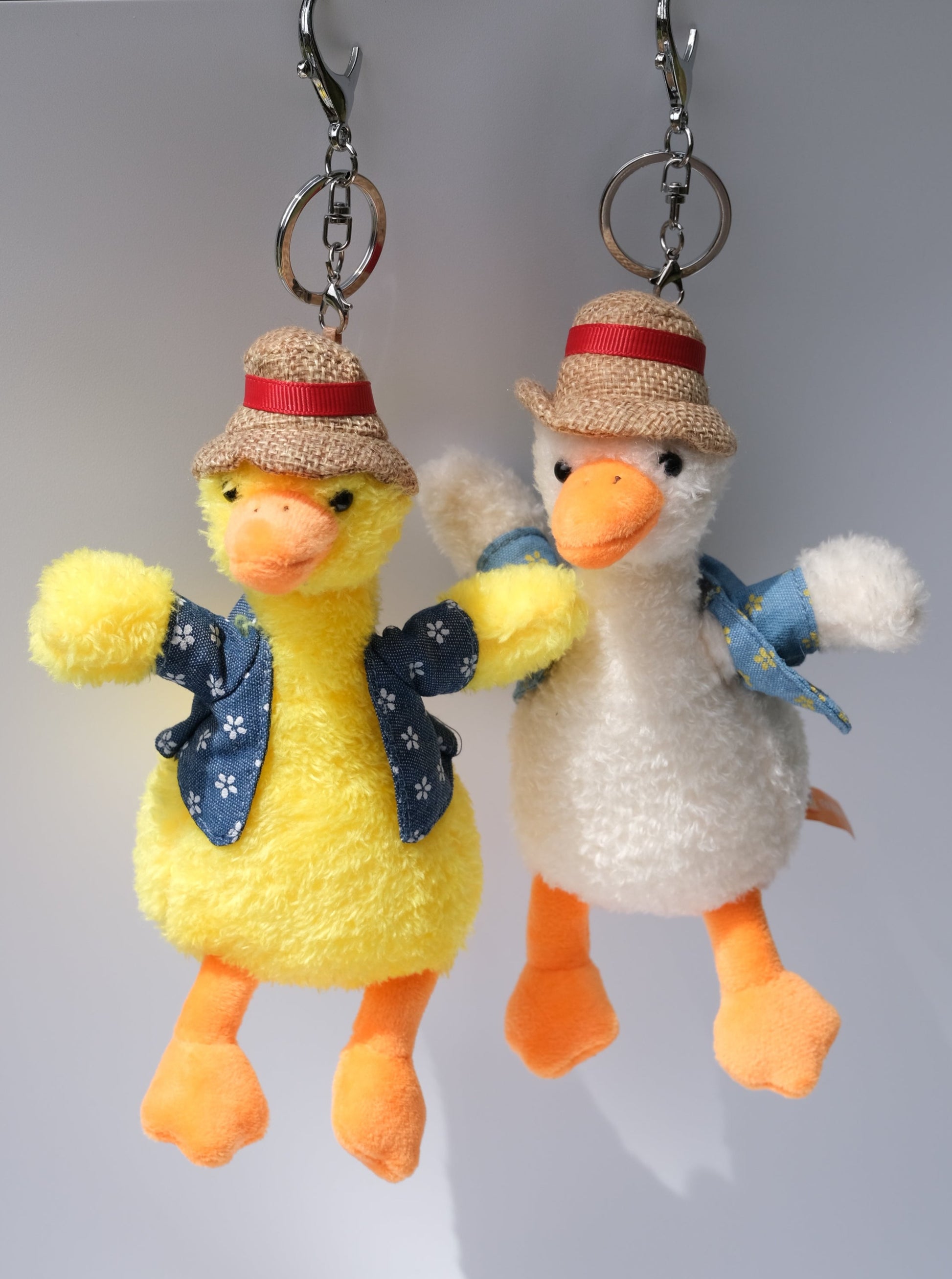 Handsome Duck Plush Keychain, Front Side