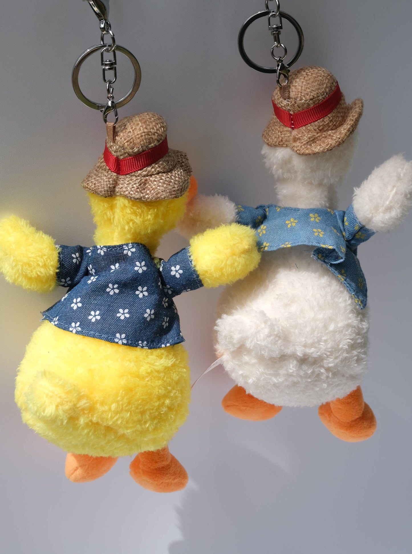 Handsome Duck Plush Keychain, Back Side