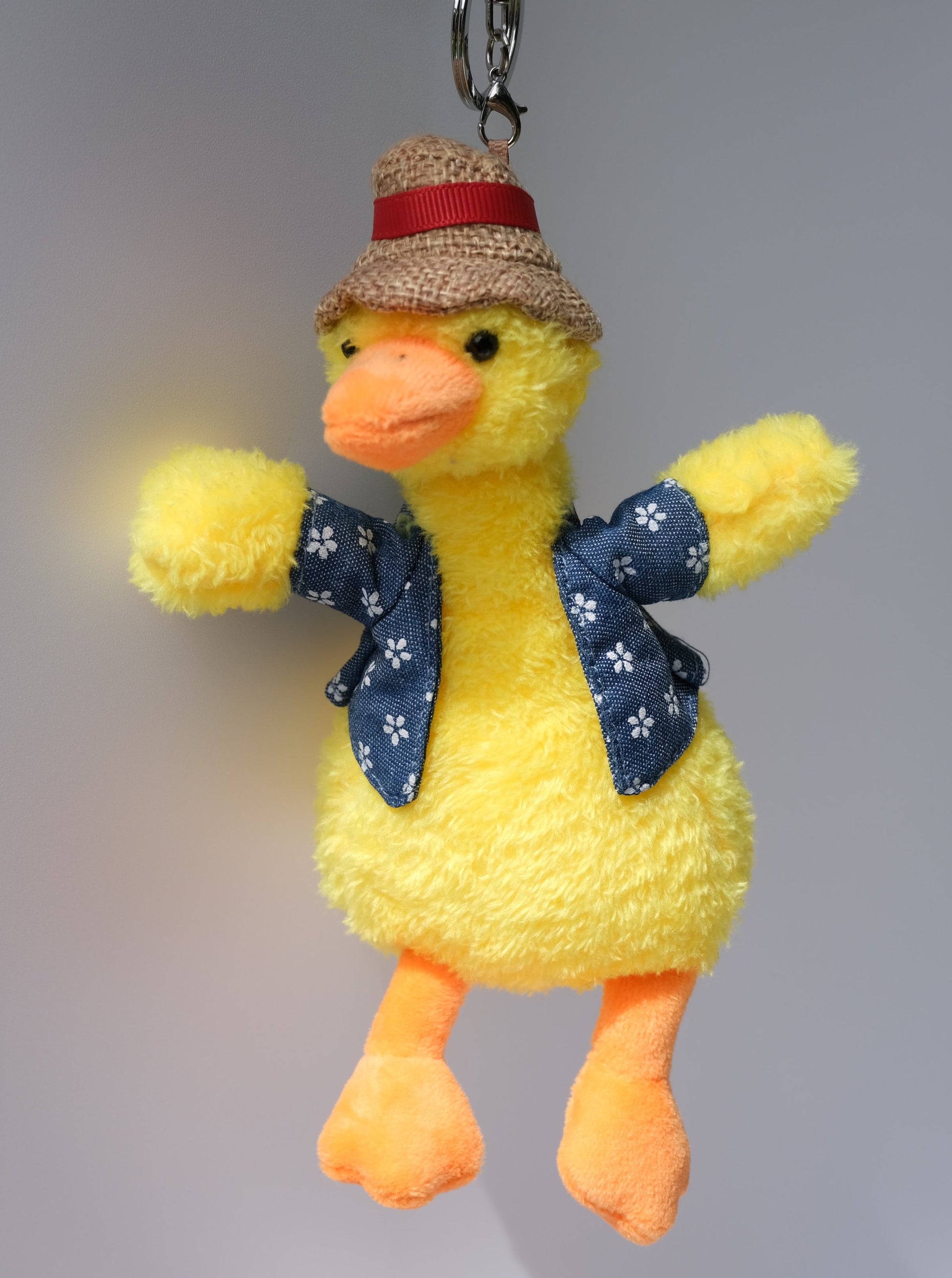 Handsome Duck Plush Keychain, Front Side