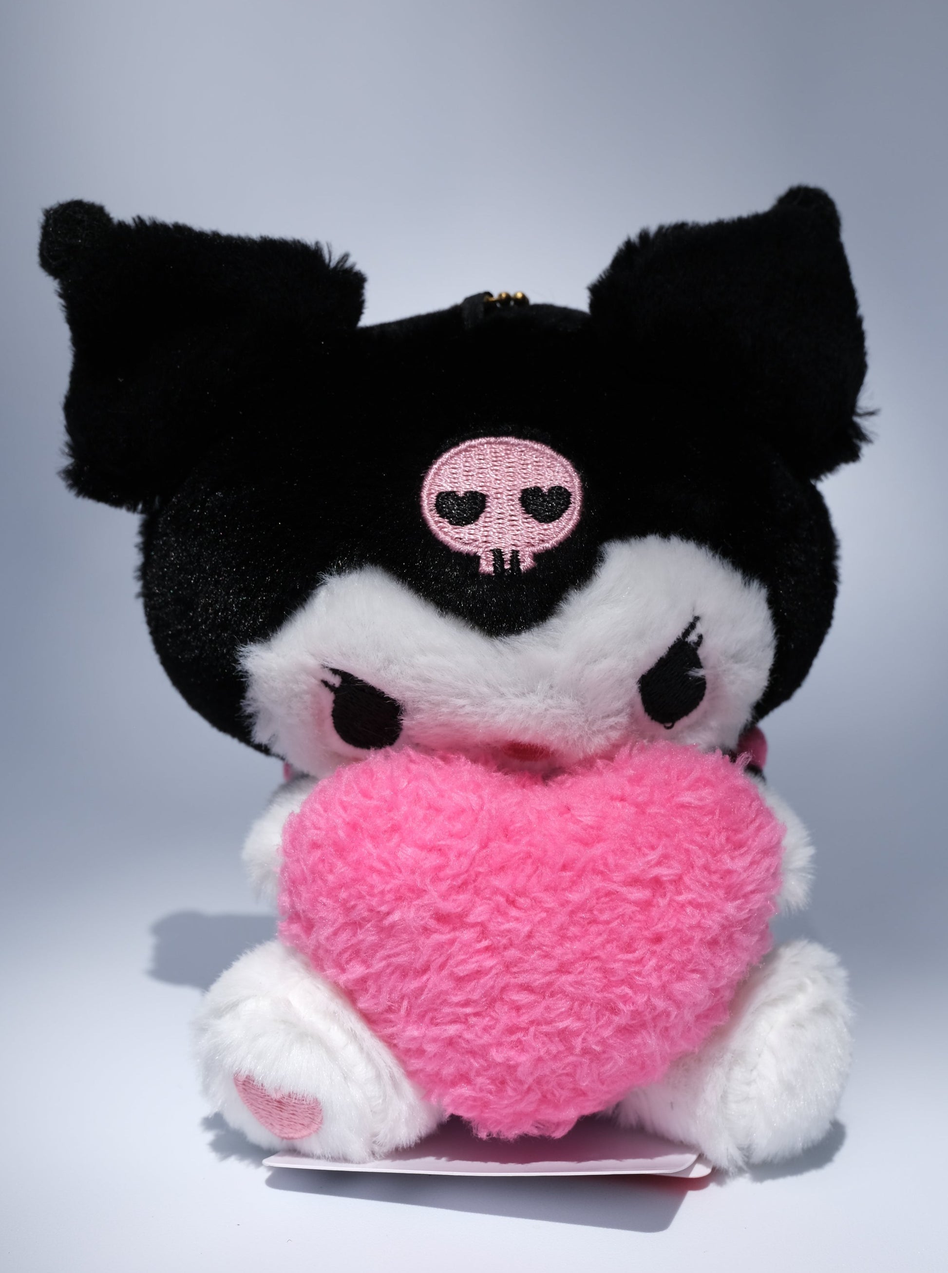 Heart Kuromi Plush Keychain, Front Side