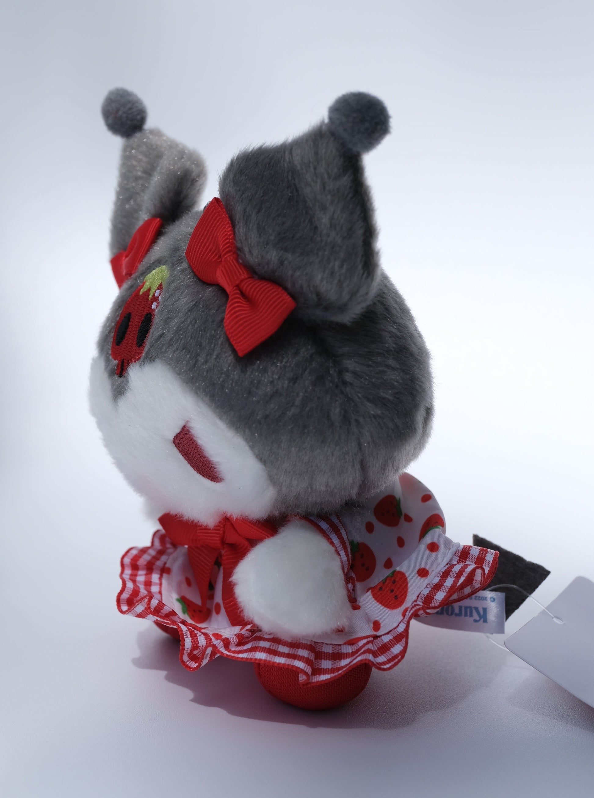 Strawberry Kuromi Plush Keychain, Side