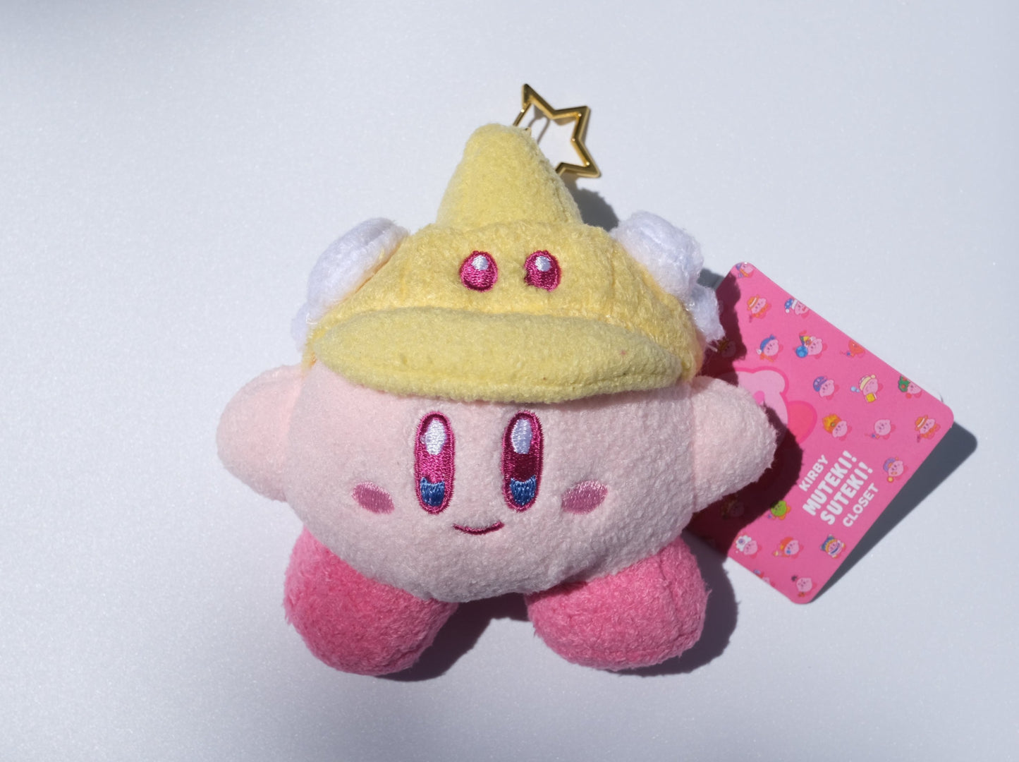 Kirby Plush Keychain, Star Hat