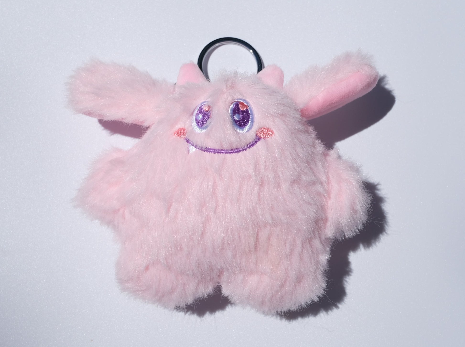 Little Monster Plush Keychain, Pink