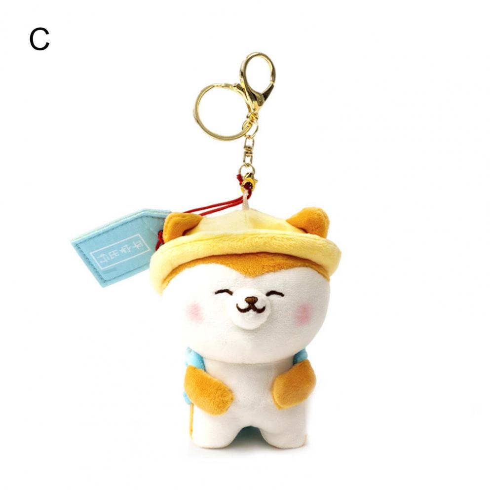 Shiba Inu Dog Plush Keychain, Safe Trip